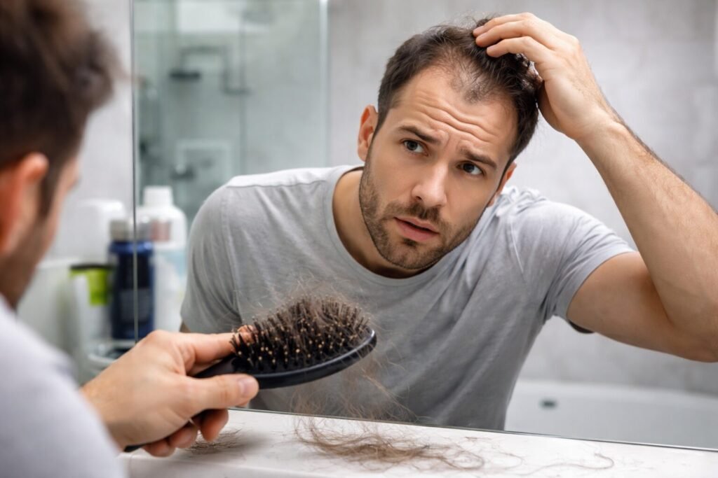 sudden hair loss causes in men