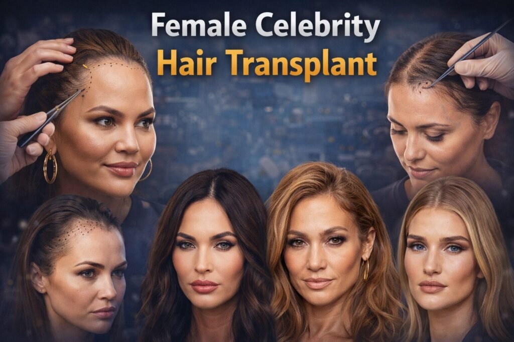 female celebrity hair transplant